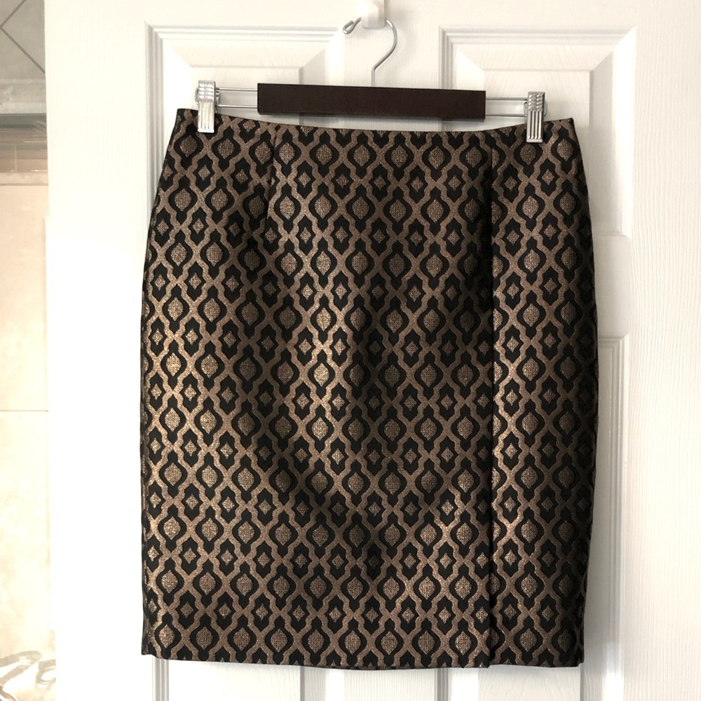The Limited pencil skirt Black & Gold size 8